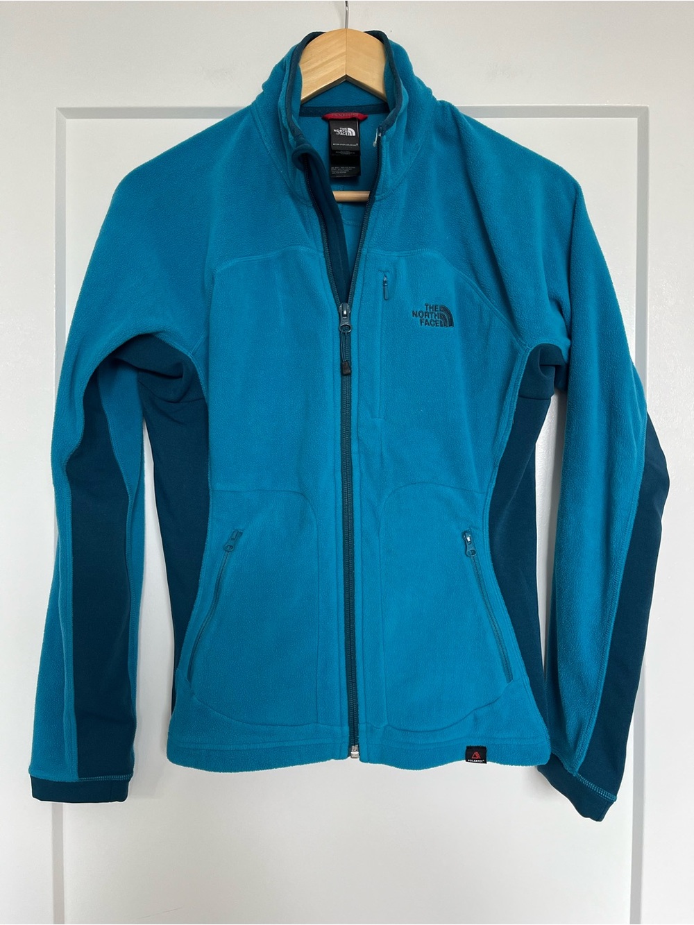 The North Face Polartec Fleece Jacket Women’s Medium Blue Full Zip Outdoor